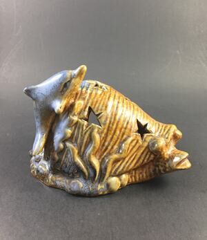 Snail and Dolphin Aquarium Decoration - Charming Ornaments for Fish Tanks -vn